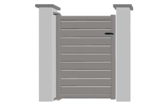 Portillon en aluminium modèle OPALE sur-mesure