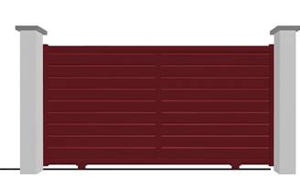 Portail coulissant en aluminium modèle OPALE sur-mesure