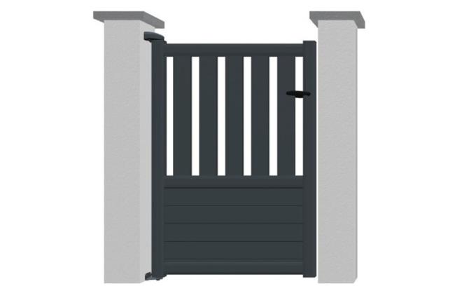 Portillon en aluminium modèle CORAIL sur-mesure