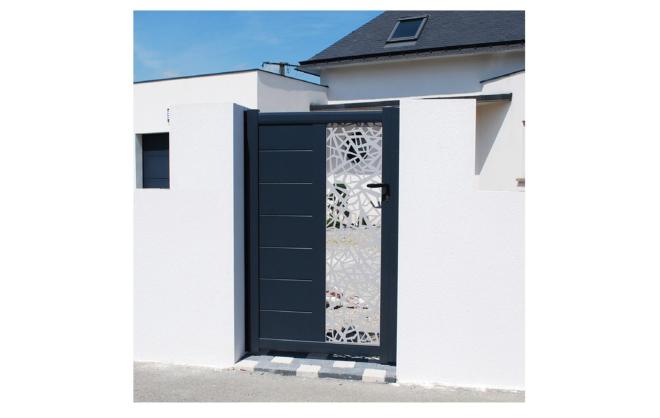 Portillon en aluminium modèle TOPAZE Déco sur-mesure