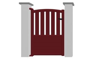 Portillon en aluminium modèle CORAIL sur-mesure